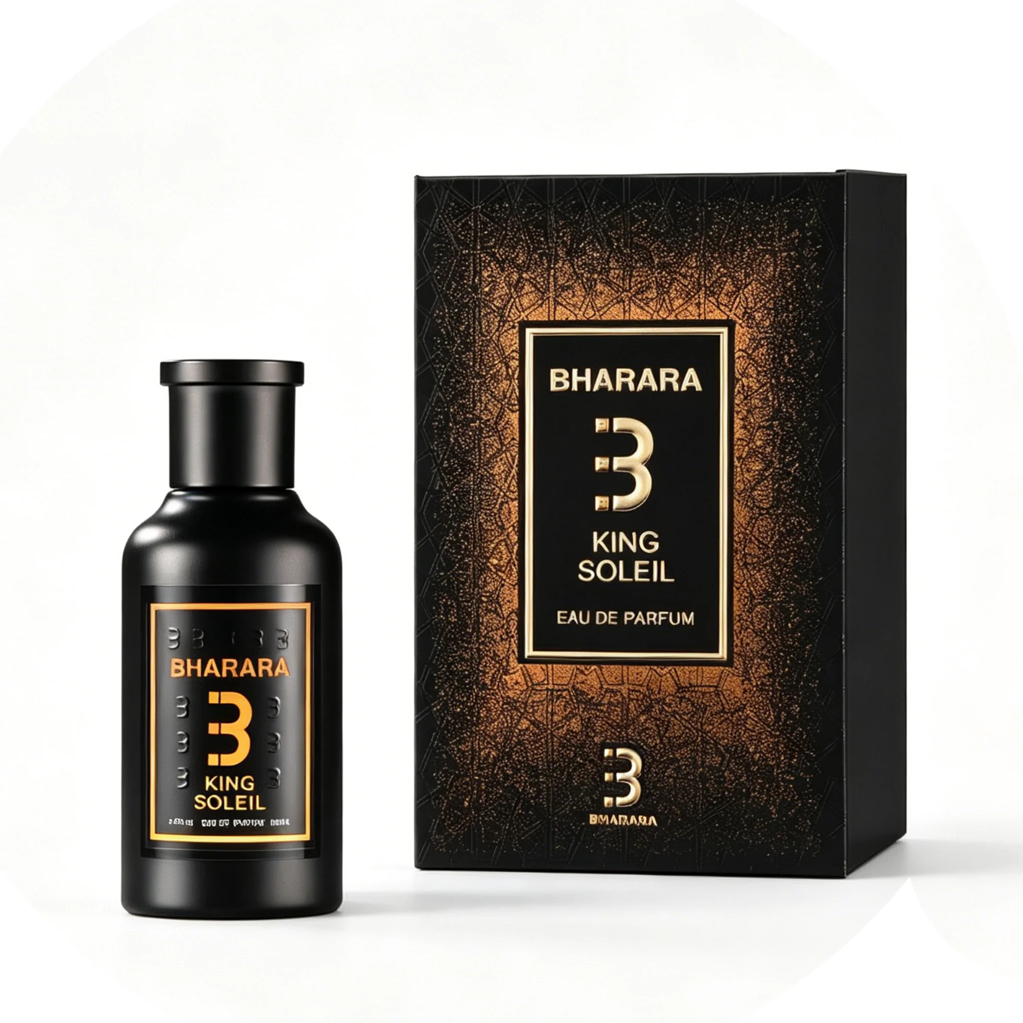 

Bharara King Soleil Unisex Eau De Parfum 3.4 Fl Oz / 100 Ml Citrus Intense Jasmine Amber High-End Fragrance for Men And Women