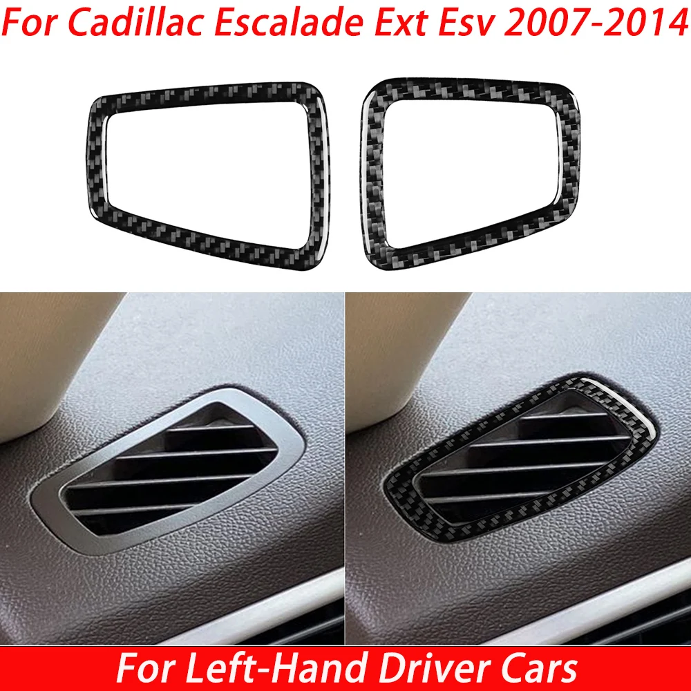 For Cadillac Escalade Ext Esv 2007-2014 Carbon Fiber Defrost Vent  Automotive Interiors Trim Accessories Decoration Sticker
