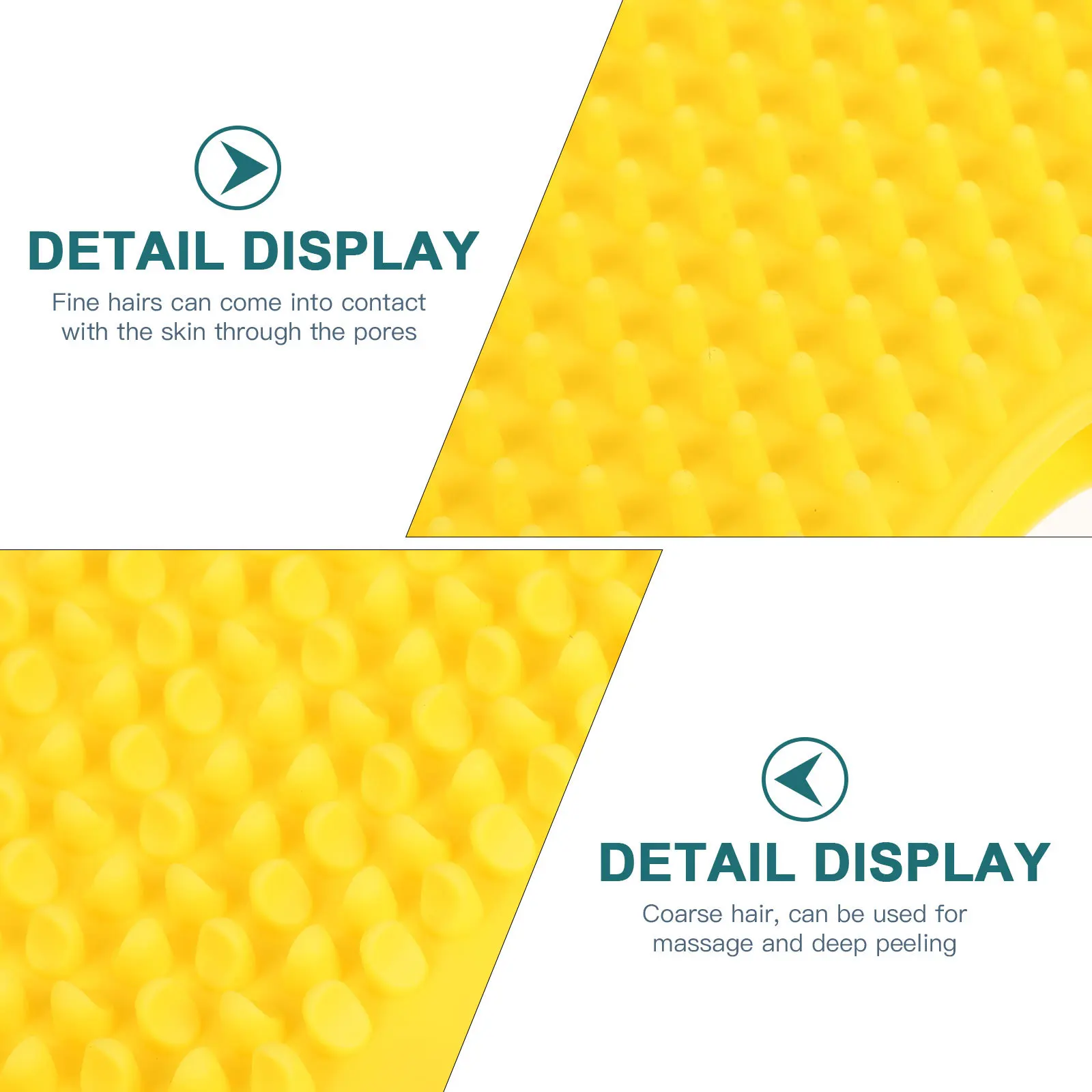 

2 in 1 Silicone Body Scrubber for Exfoliating and Massaging Thick Soft Bristles Shower Brush Deep Clean Skin Daily Use