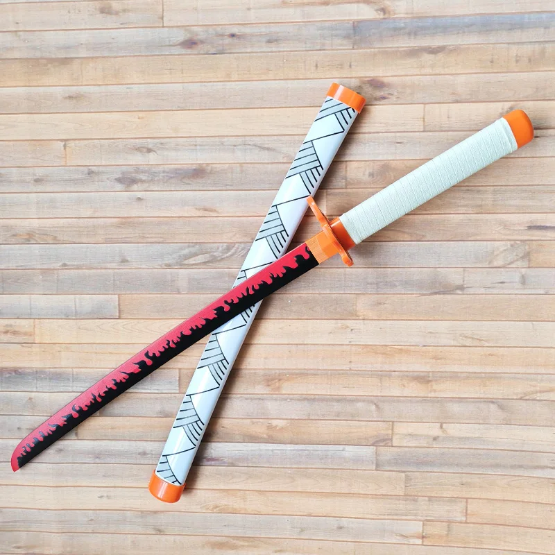 Anime bambu katana kimetsu no yaiba cosplay arma demônio slayer espada zenitsu kyoujurou tanjiro espadas