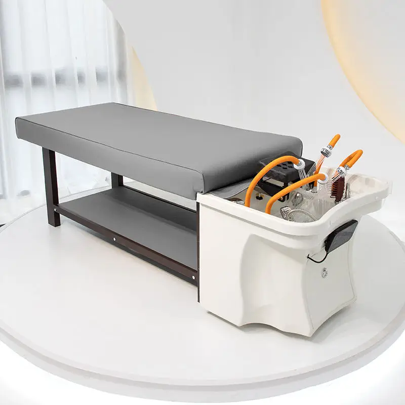 

Hair Salon Shampoo Chair Multifunctional Shampoo Bedside Foot Spa Furniture