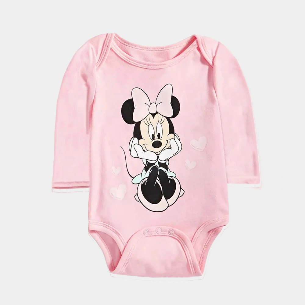 Mickey Mouse Baby Boy Jumpsuits Newborn Baby Rompers Roupas Bebes Infant Clothes Summer Baby Girl One-piece