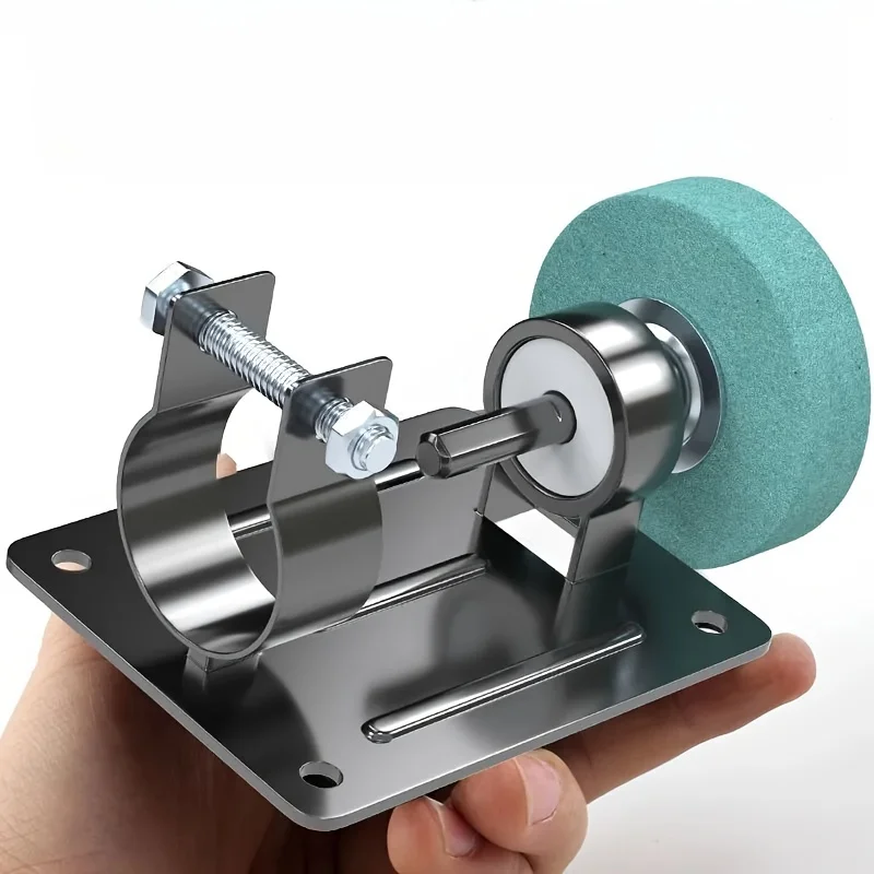 

‌Mini Grinder Set with Metal Bracket & Blue/Pink Wheels for Home Use