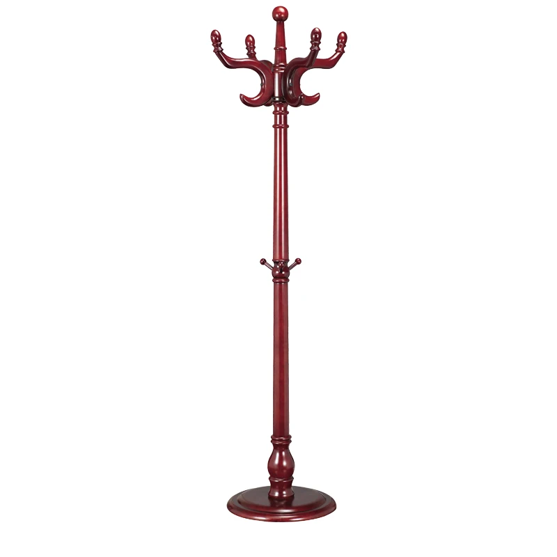 Modern  Wooden Coat Rack Valet Stand Disassemblable Clothes Hanging for Home Bedroom Living Room Bathroom or Mall Use