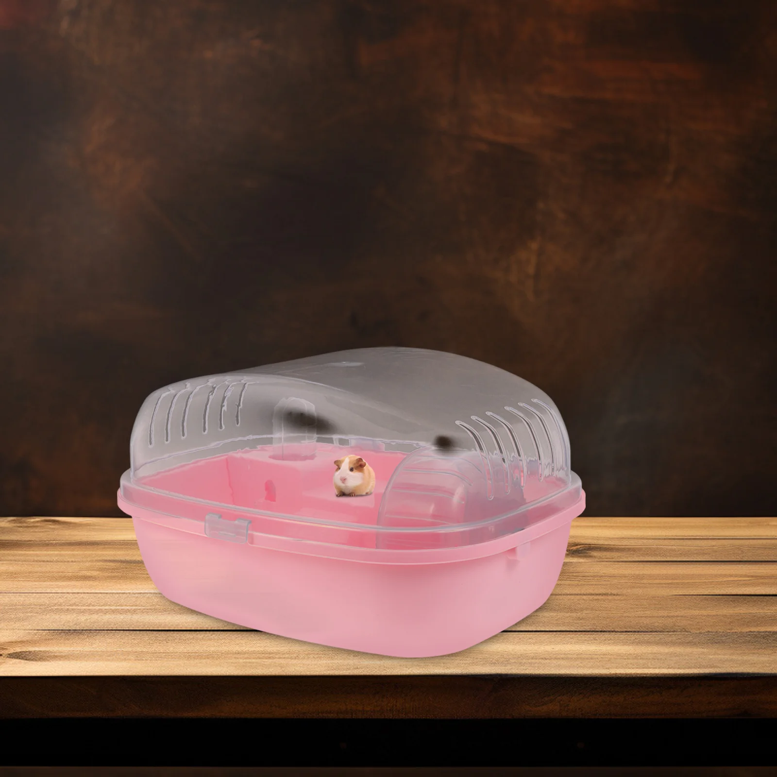 

Clear Hamster Travel Cage Strong ABS Material Portable Carrier for Small Pets Multi-Functional Habitat for Rat Rabbit Chinchilla