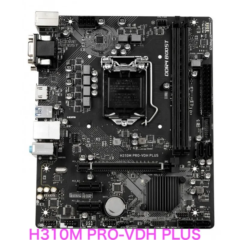 

Suitable For MSI H310M PRO-VDH PLUS Motherboard 32GB LGA 1151 DDR4 VGA DVI HDMI Mainboard 100% Tested OK Fully Work