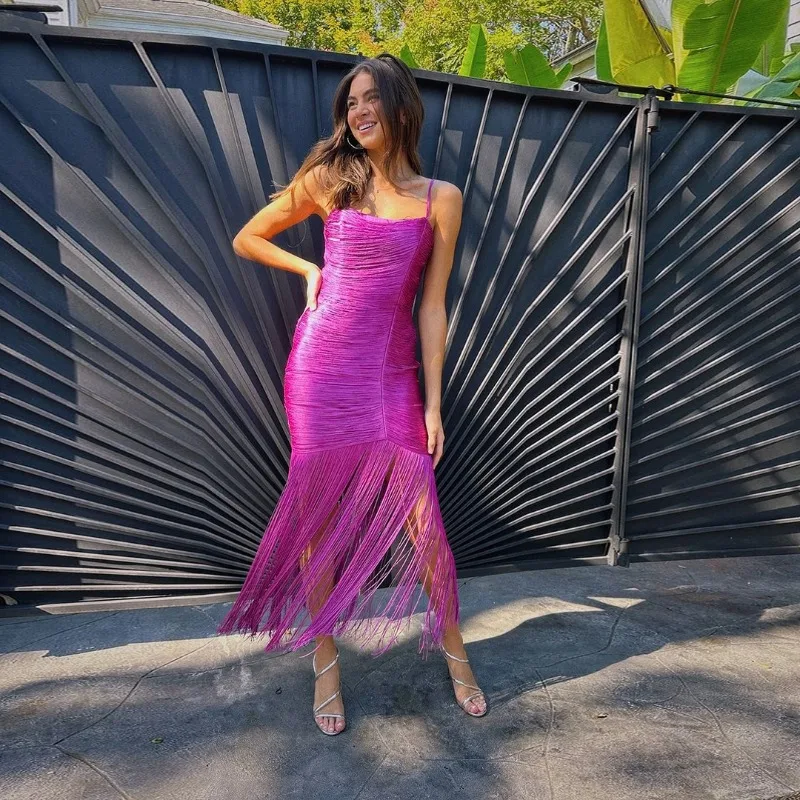 

Women Sexy Bandage Dresses Off-the-shoulder Party Dresses