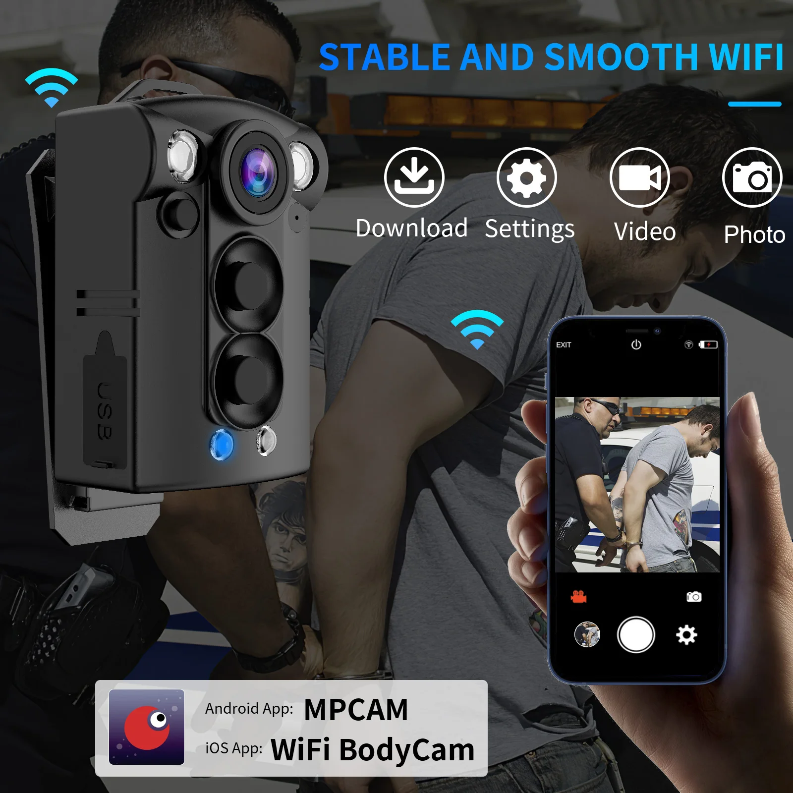 D2 1080P Mini Kamera Ciała z Noktowizorem Kamera Rejestracyjna Rejestrator Wideo Motocyklowa Kamera Samochodowa na Podróże