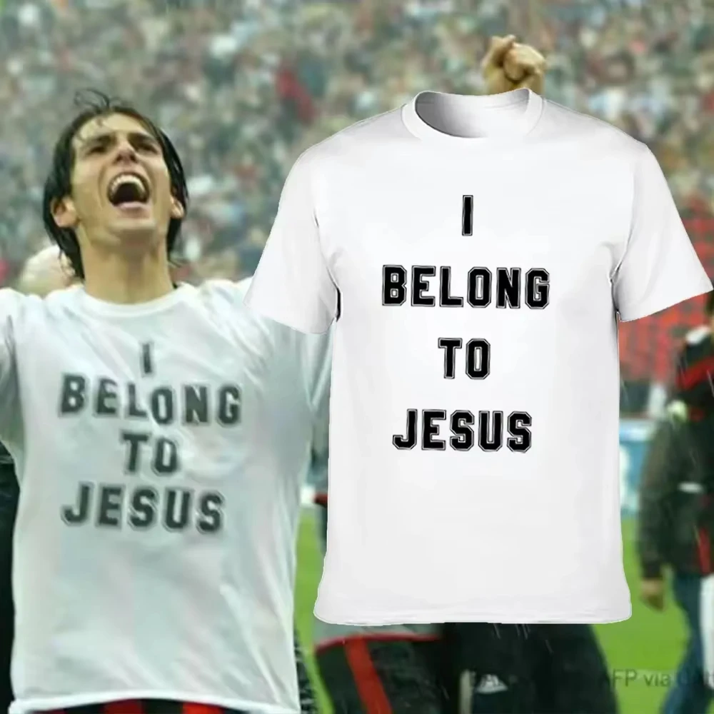 T-shirt décontracté pour homme avec motif chrétien « Je suis du côté de Jésus », collection été 2026, en coton blanc, coupe oversize, style streetwear, pour les fans de la foi