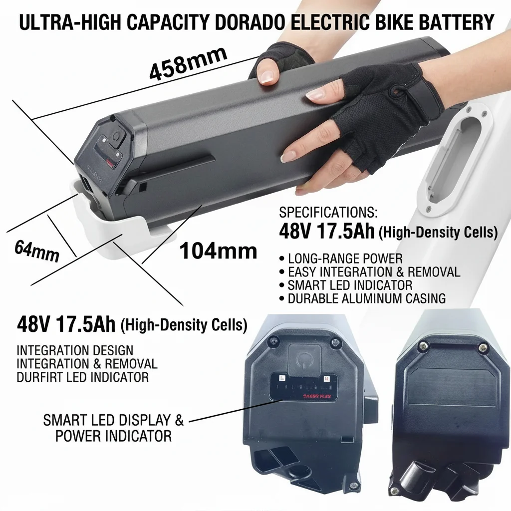 

NCM Moscow Ebike Battery 500W 750W 13Ah 48V 16Ah 17.5Ah Reention Dorado X Class Fat tire Electric Bike Batteries