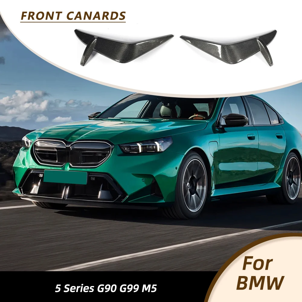 

Car Front Bumper Canards Racing Body Kits For BMW 5 Series G90 G99 M5 2024-2025 Car Front Spoiler Splitters Lip Carbon Fiber
