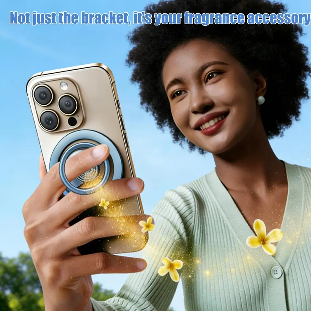 

Магнитный держатель для телефона, настольная подставка с подставкой, складные мобильные телефоны для ароматерапии, портативный масляный диффузор I6E9