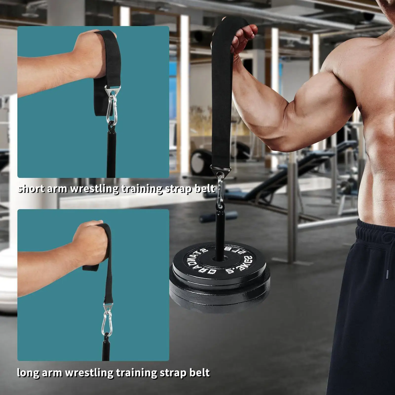 Arm Wrestling Training Forearm Strengthener Strap Forearm Exerciser For Weightlifting Gym Climbing Home Office Fitness