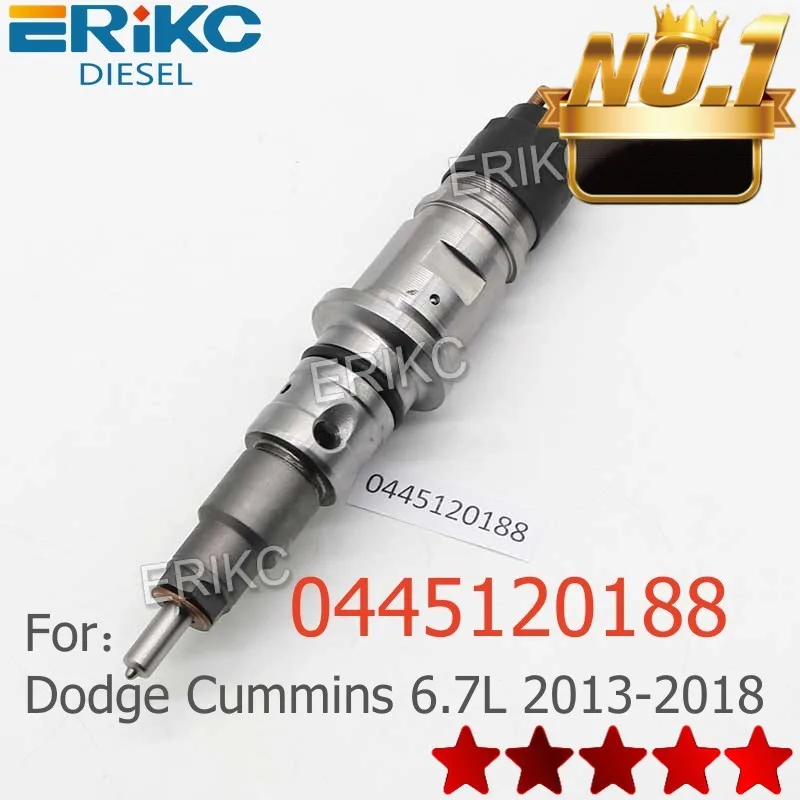 0445120188 Diesel Injector 0445 120 188 New Fuel Injection 0 445 120 188 Common Rail Fuel Injector for Bosch 07-12 Dodge Cummins