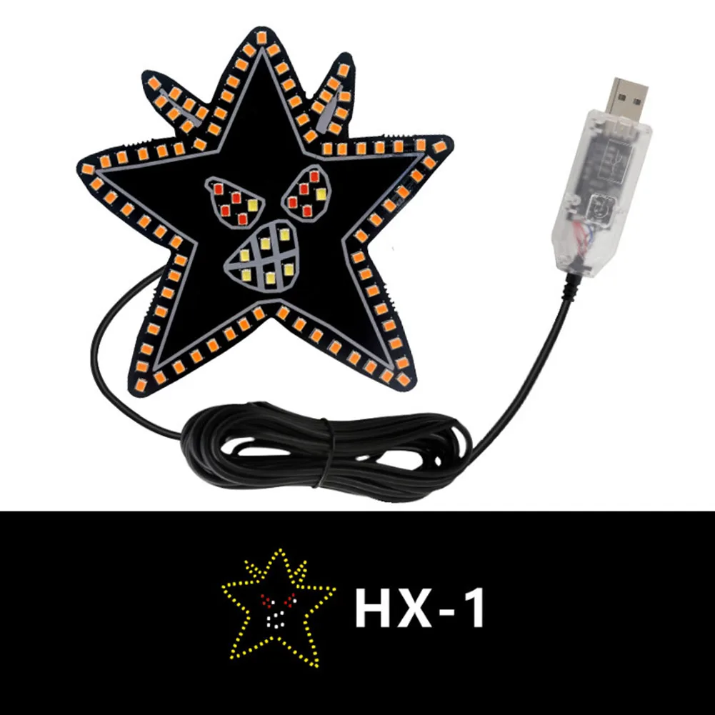 

LED decorative eye lights for car rear window interior bright multicolor modes USB powered fit for most vehicles