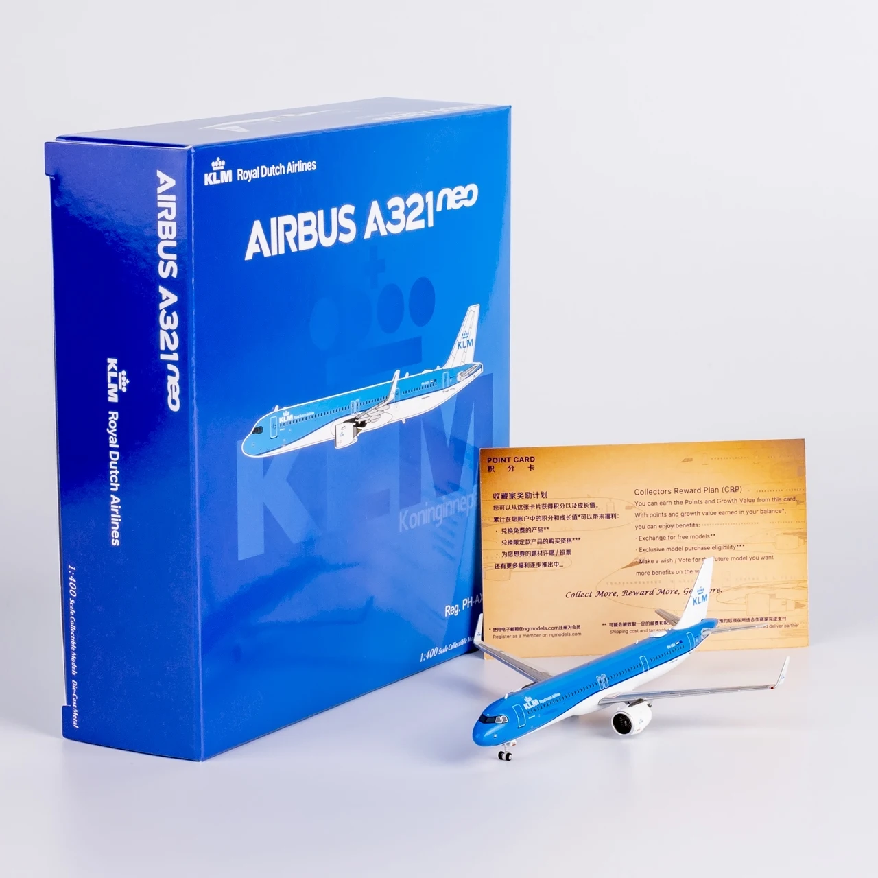 

13109 Alloy Collectible Plane Gift NG Model 1:400 KLM Royal Dutch Airlines A321neo Diecast Aircraft Jet Model PH-AXA