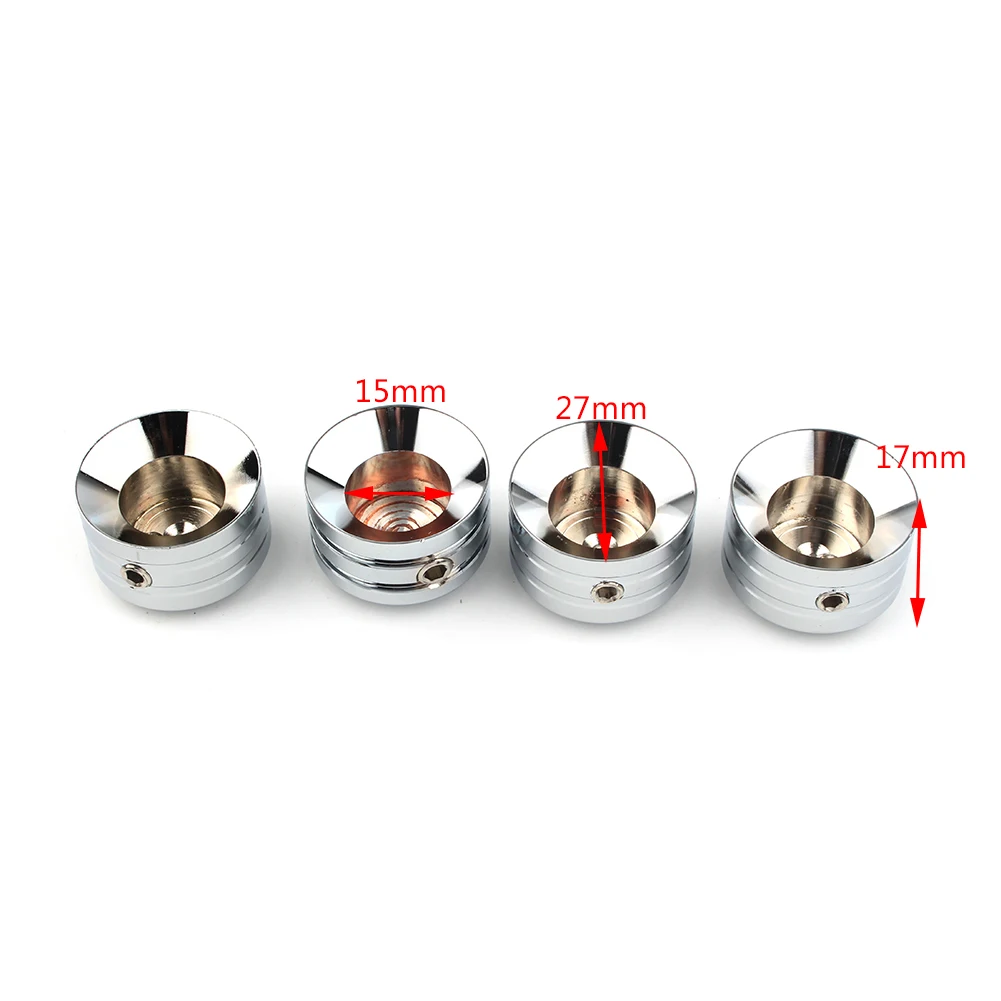 4pcs Chrome Spark Plug Head Bolt Cap Cover Plug for Harley Twin Cam /Sportster 1999-2017& Big Twin 1340 Evo Models 1985-1999