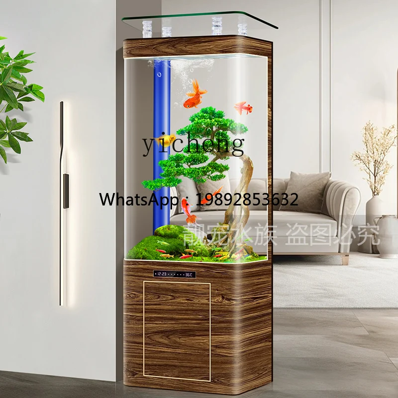 G-Z1  living room bottom filter household integrated forming intelligent aquarium ecological vertical goldfish tank