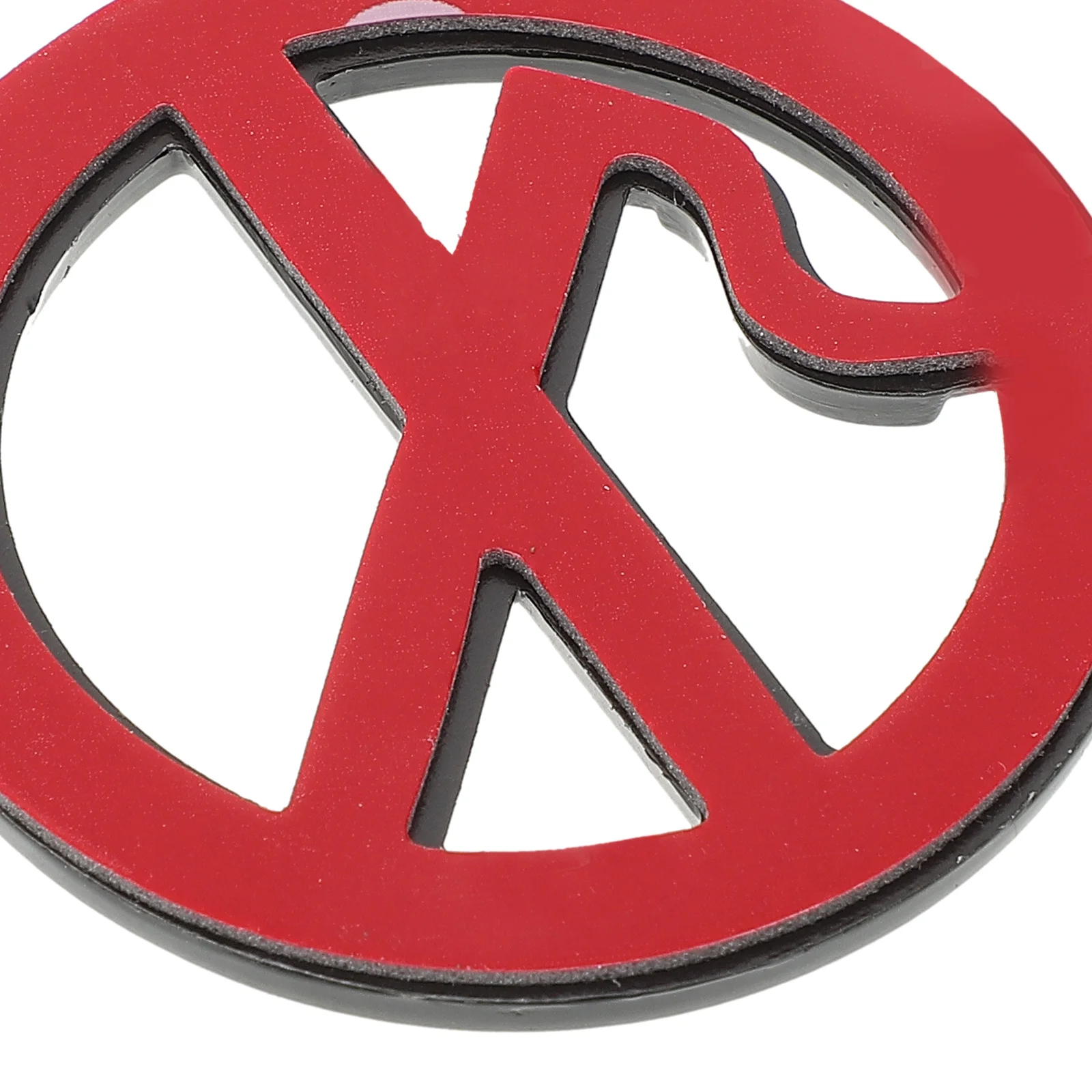 No Smoking Metal Sticker 3D Durable Warning Sign Car No Smoking Sign Decal Vehicle Sticker Decals for Vehicles