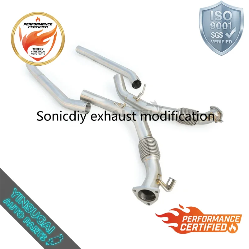 CEL-Free Downpipe Exhaust for Porsche Cayenne 4.0T E3 2019-2024 Valvetronic Catback Exhaust System Long-Lasting Durability