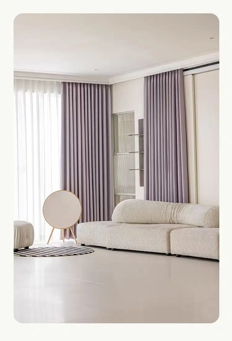 Antibacterial curtains for the living room, light luxury, modern and simple. Full shading for the bedroom TM0188