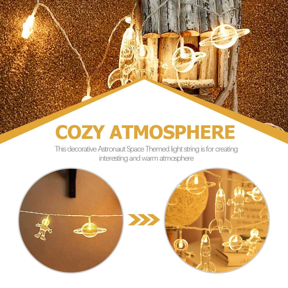

Astronaut Light String 1.5 Meter Led Decorative Lamp For Room Bedroom Party Festival Home Decor Space Theme