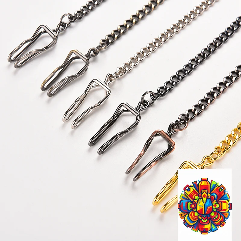 36.5cm Bronze Alloy Chain FOR Antique Quartz Women Mens Vintage Pocket Watch