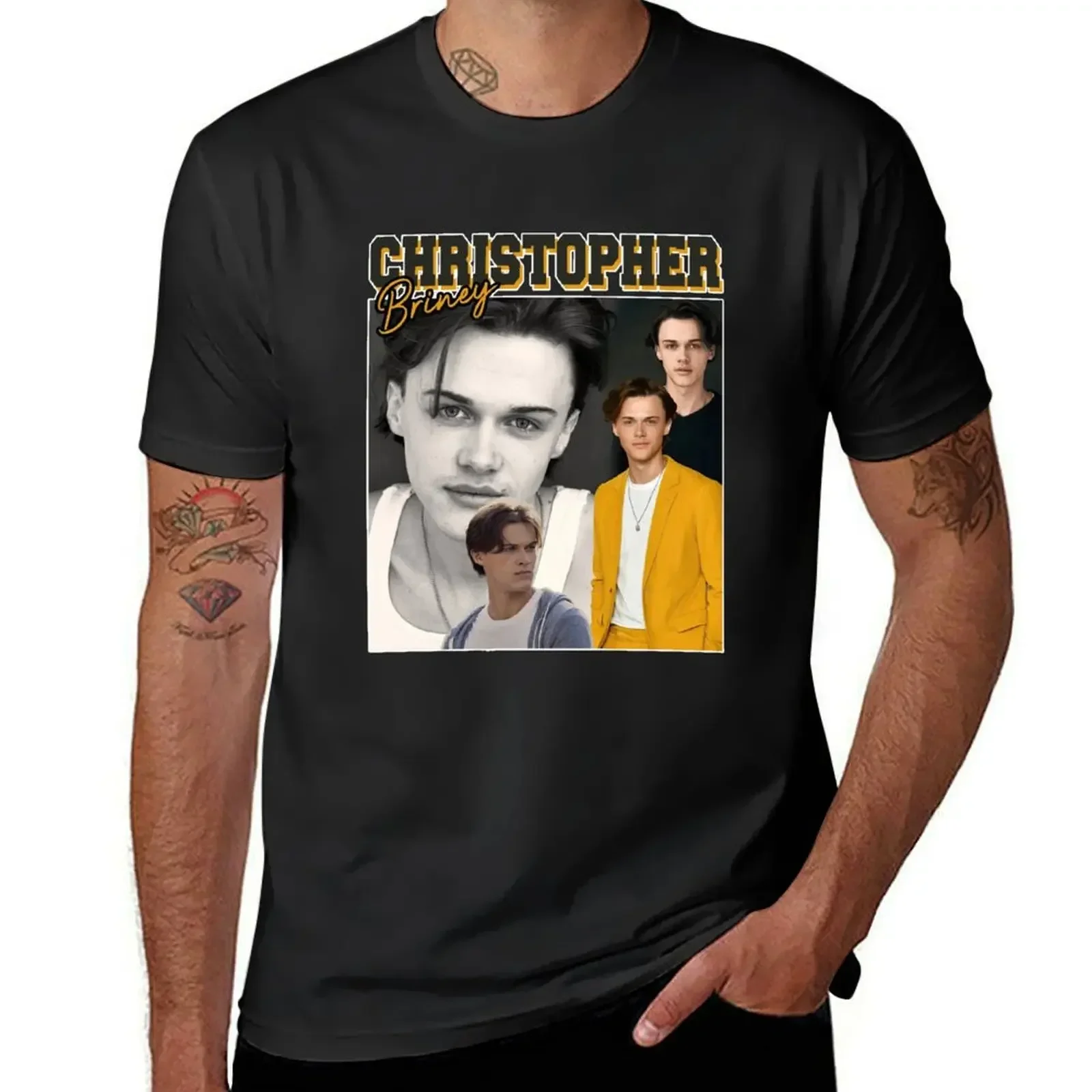 Винтажная футболка Christopher Briney, незаменимая футболка, эстетичная одежда, рубашка Croswit, мужская мужская футболка