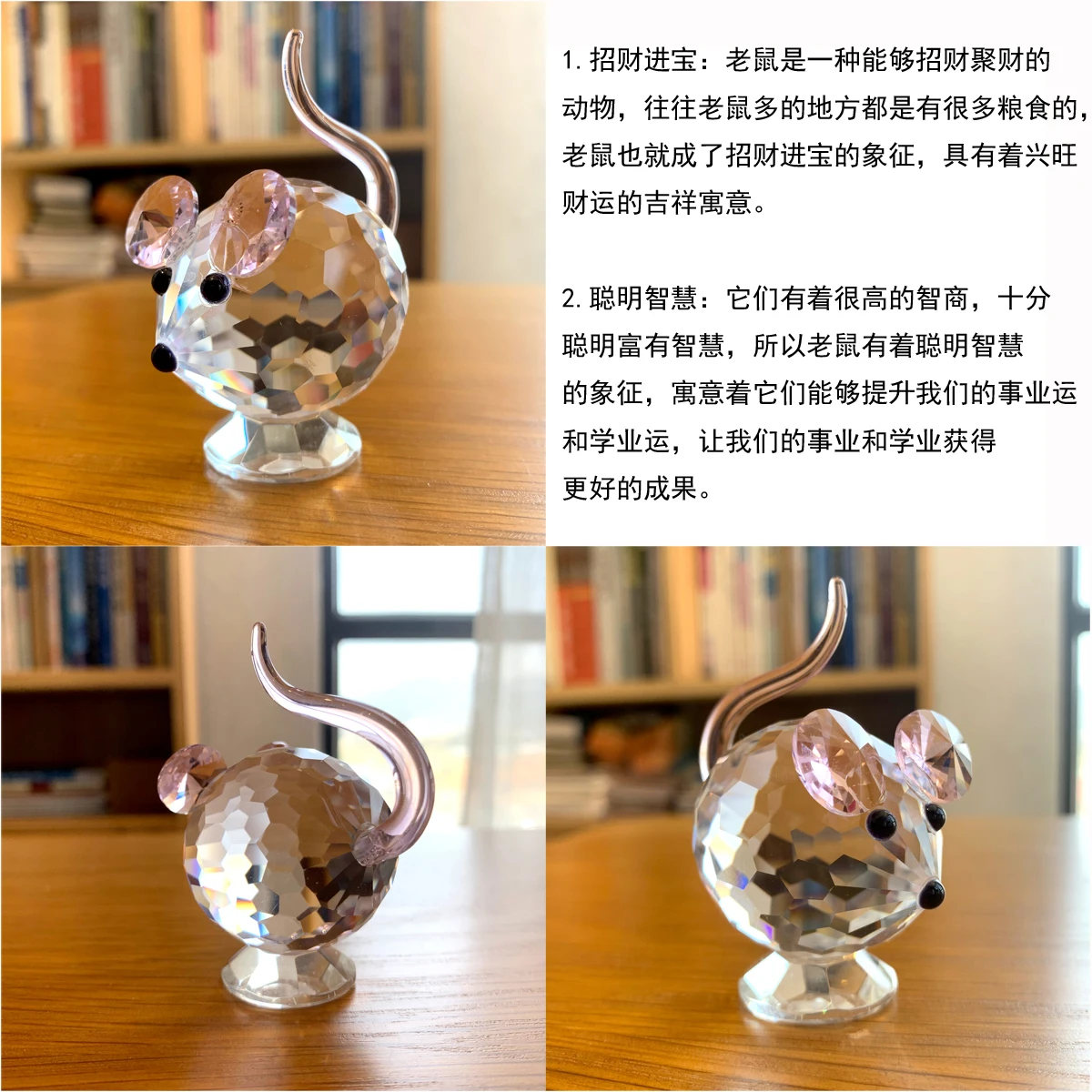 30 Styles Clear Crystal Cute Animal Figurines Glass Sculpture Paperweight Home Decors Table Ornament Xmas Kids Lady Favor Gift