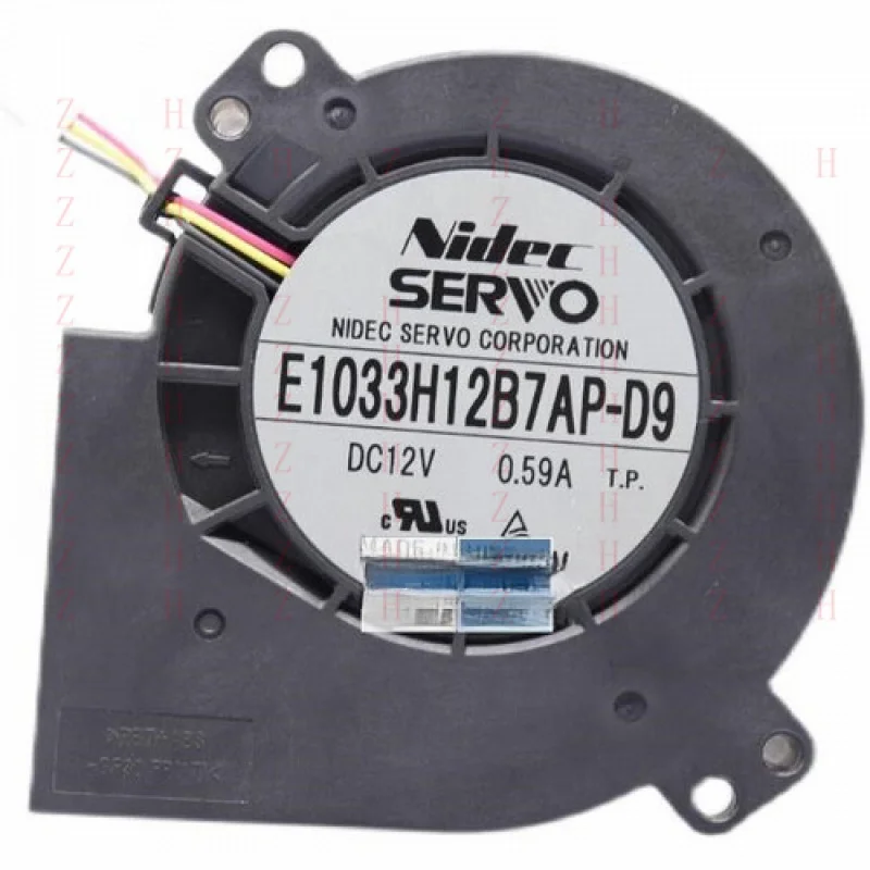 

XXZ for 1PC SERVO 12V 0.59A E1033H12B7AP-D9 Double Ball 9.7CM Turbo Blower Fan