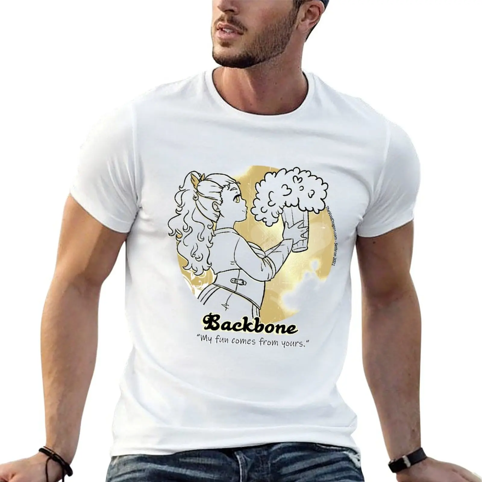 LARP Archetype - The Backbone - Good on Light Backgrounds T-Shirt basketball graphic tees rapper graphic tees plain t shirts men