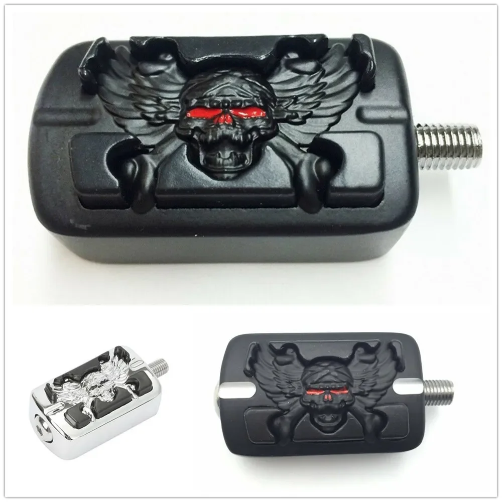 

Wing Skull Shifter Peg For Harley Davidson Electra Wide Super Glide Softail XLX BLACK Free Shipping Motorcycle Parts