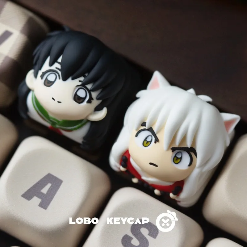Inuyasha Kagome Higurashi Personalized Keycap Mechanical Keyboard Resin Customized Keycap PC Gaming Keyboard Accessories Gifts