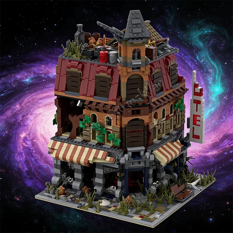 3203 PCS House Street Set 10182 Cafe Corner Apocalypse Version MOC Customize Modular Building Block DIY Boys Toy Christmas Gift