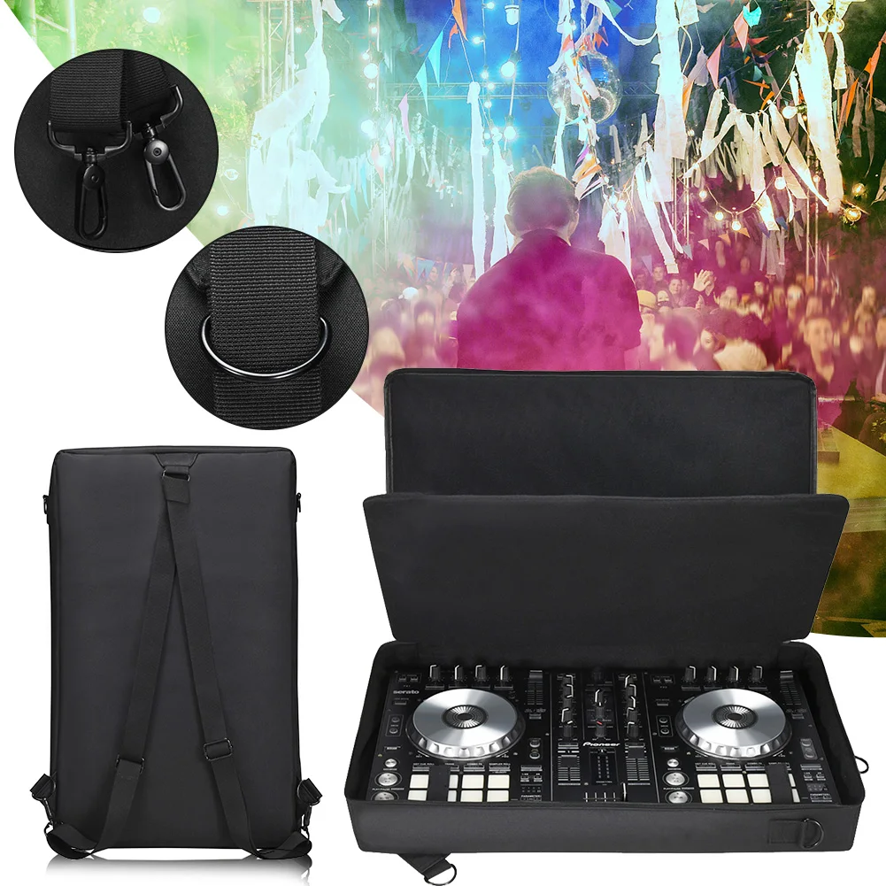 Portable DJ Controller Carrying Case Shoulder Bag Backpack Dustproof Turntable Protective Case for Pioneer DDJ-SR2 DJ Controller