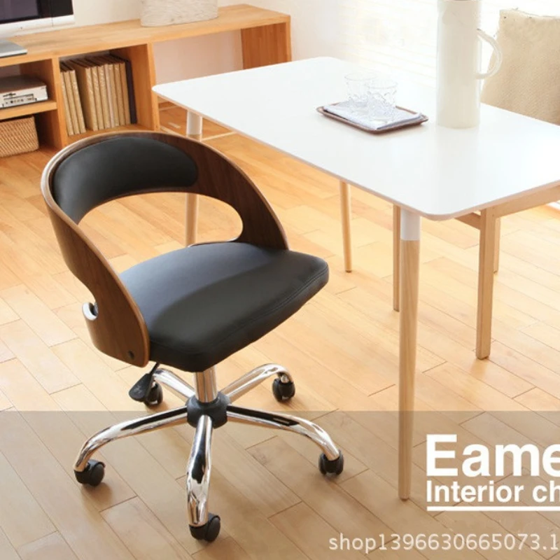 Art Computer Chair European Home Office Chair Student Chair Back Chair Swivel Chair Seat Solid Wood