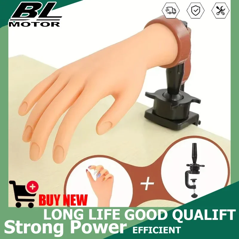 

Набор для маникюра: гибкая мягкая регулируемая пластиковая рука-манекен для тренировок и демонстрации дизайна ногтей