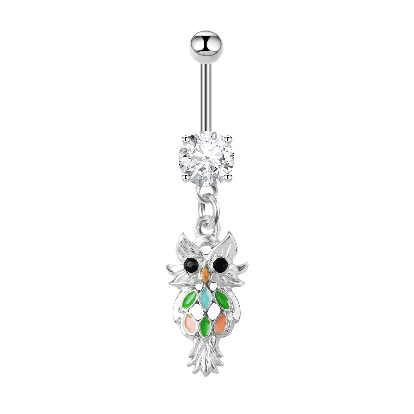 New Fashion Belly Button Ring Stainless Steel Piercing Jewelry