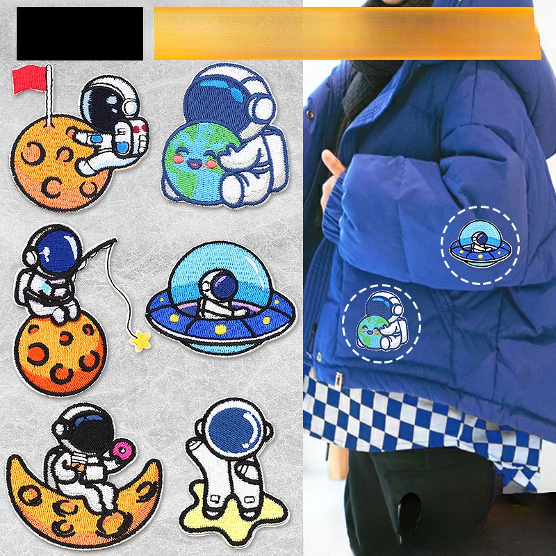 

Наклейки на пуховую куртку, самоклеящиеся, бесплатно шитье одежды, ремонт отверстий, фиксаторы, Мультяшные, «сделай сам», Милая Вышивка, наклейка на одежду