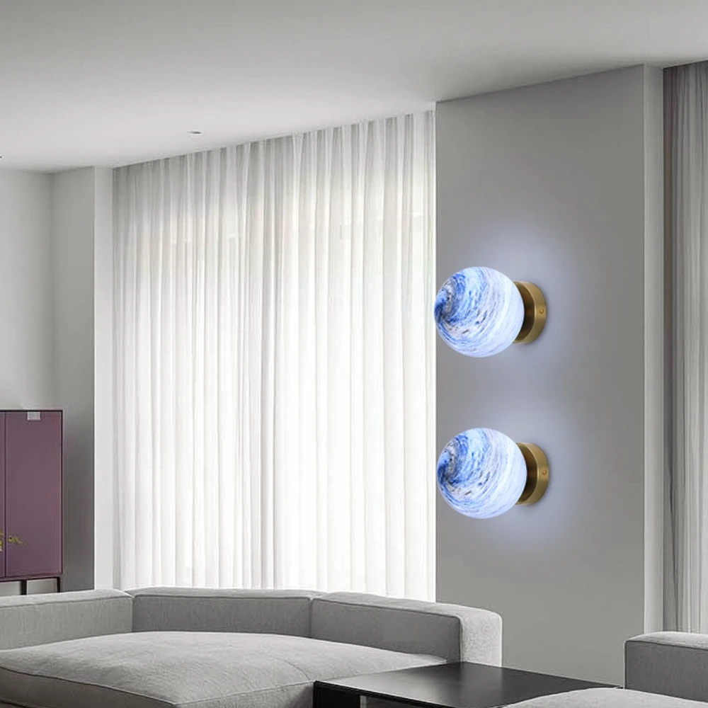 Moderno LED Resina Lâmpada De Parede, Lua, Astronauta, Planetário, Quarto de Criança, Quarto, Cabeceira, Sala De Estar, Decor Lâmpadas