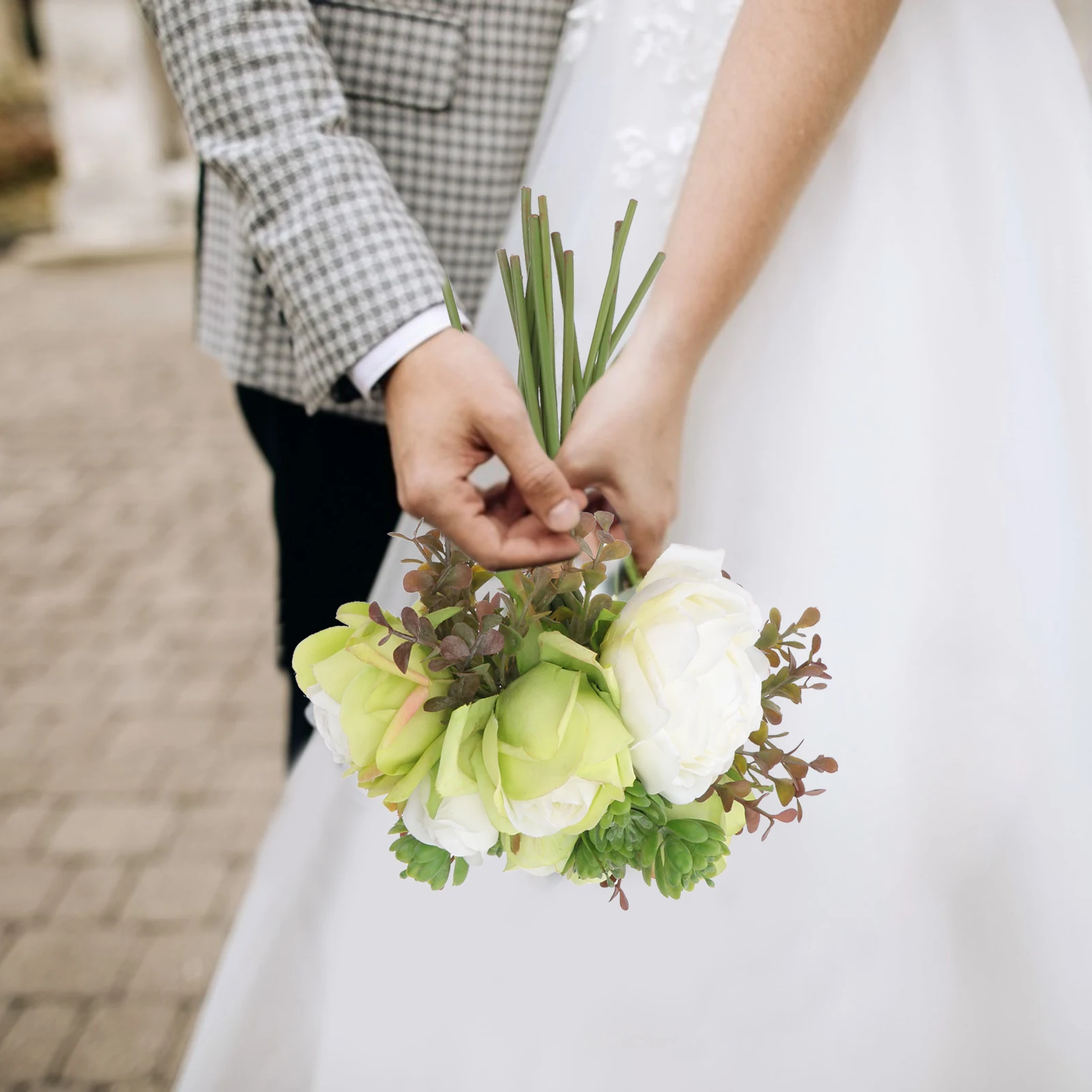 

Artificial Romantic Adornment Simulation Wedding Bouquet Flower Bundle Fake Flowers for Fake Flower Wedding Party