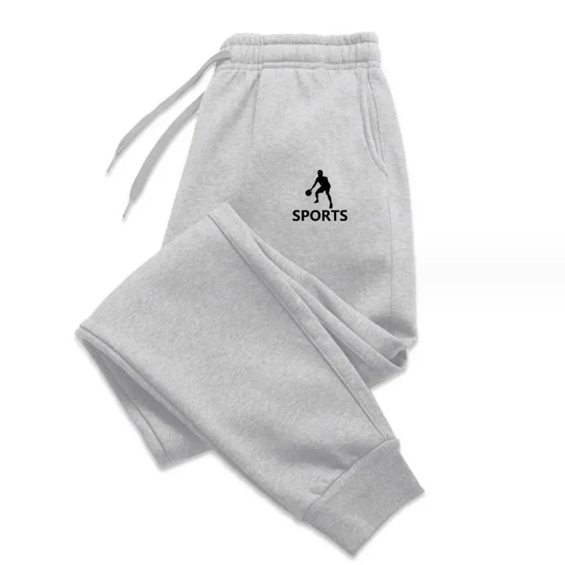 Trend casual drawstring jogger pants for men, ankle-length, premium cotton blend material with classic side pocket design.