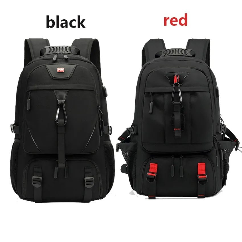 Mochilas de Negócios Expansíveis com Bolso para Sapatos Masculinos, Mochila de Viagem, Carregamento USB, Multifunções, Caminhadas, Laptop, 50L, 60L,