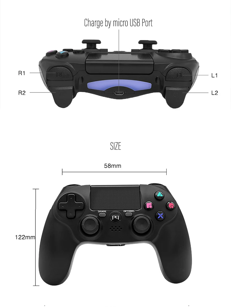 ضفدع بيانات-وحدة تحكم لاسلكية لوحة ألعاب PS4 ، ألعاب الكمبيوتر ، عصا التحكم لسوني بلاي ستيشن 4 ، ضئيلة برو ، PS3 ، ماك بوك