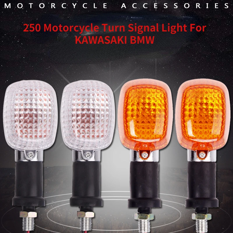 250 Motorcycle Turn Signal Light Indicators For KAWASAKI BMW Blinker Flashers Cornering Lamp