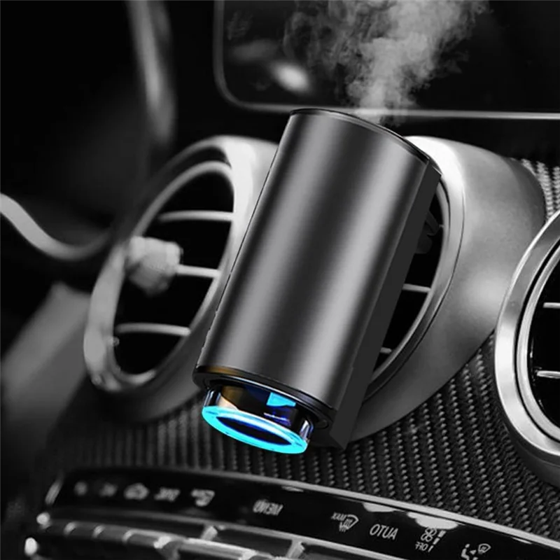 -A14E Ambientador de carro inteligente portátil Ambientador de carro inteligente, plástico preto com 1pcs garrafa vazia (sem óleo essencial)