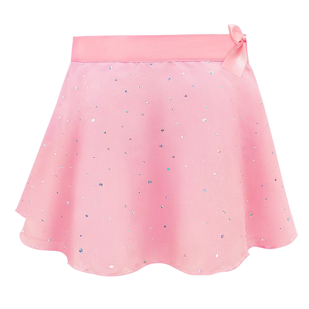 Mädchen Ballett Trikots mit abnehmbarem Rock Combo Krawatte Kurzarm Ballett Tanz Kleid Outfit Kinder Gymnastik Kostüm – Detail 5