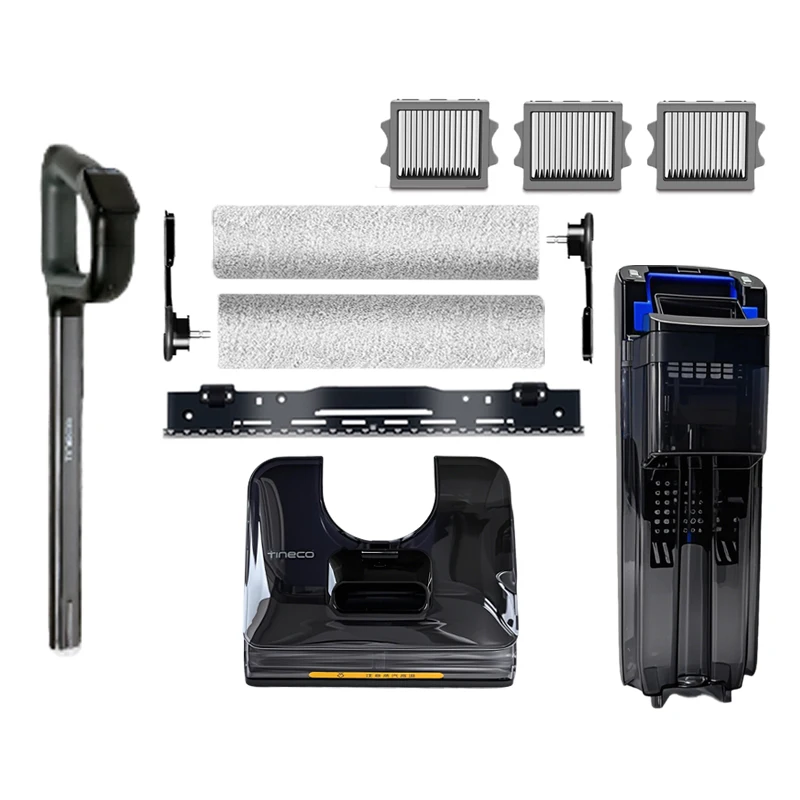 Accessoires pour Tineco Floor One S9 Artist Steam / Pro, réservoir d'eau sèche et humide, rouleau de brosse, support de filtre HEPA, pièce d'aspirateur