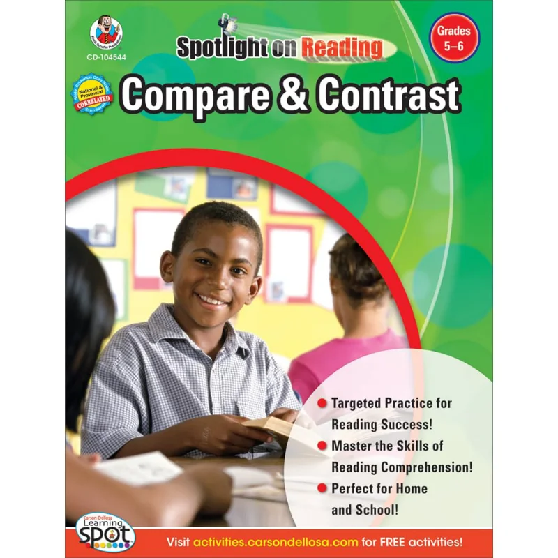 

Spotlight On Reading Compare Contrast Grades 5 6 Carson Dellosa Carson Dellosa Education 9781609964887 Book