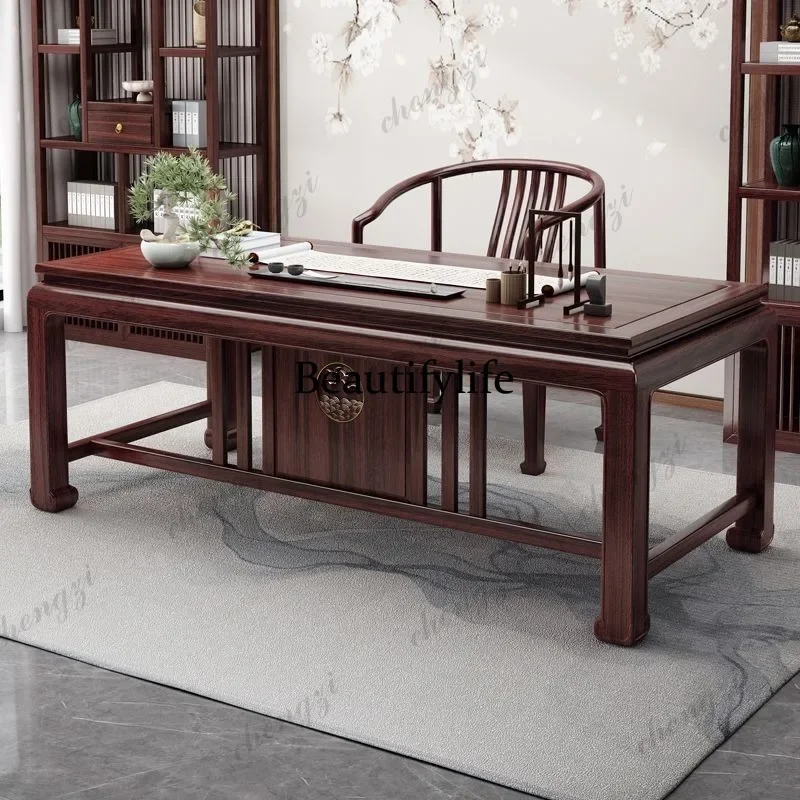 Z138 A173New Chinese style, desk solid wood study writing table adult painting case calligraphy study table antique Chinese furn